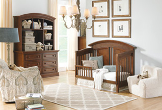 BEaumont Crib in Merlot Finish