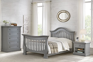 Davenport Full Size Bed Collection in Moon Grey Finish