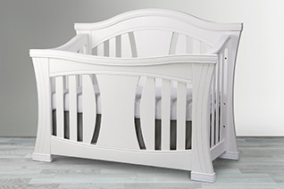 Palisade 4-in-1 Convertible Crib in Pure White Finish